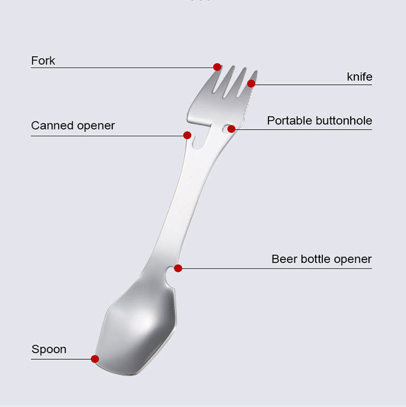 
                  
                    Load image into Gallery viewer, Stainless Steel Hiking Spork
                  
                