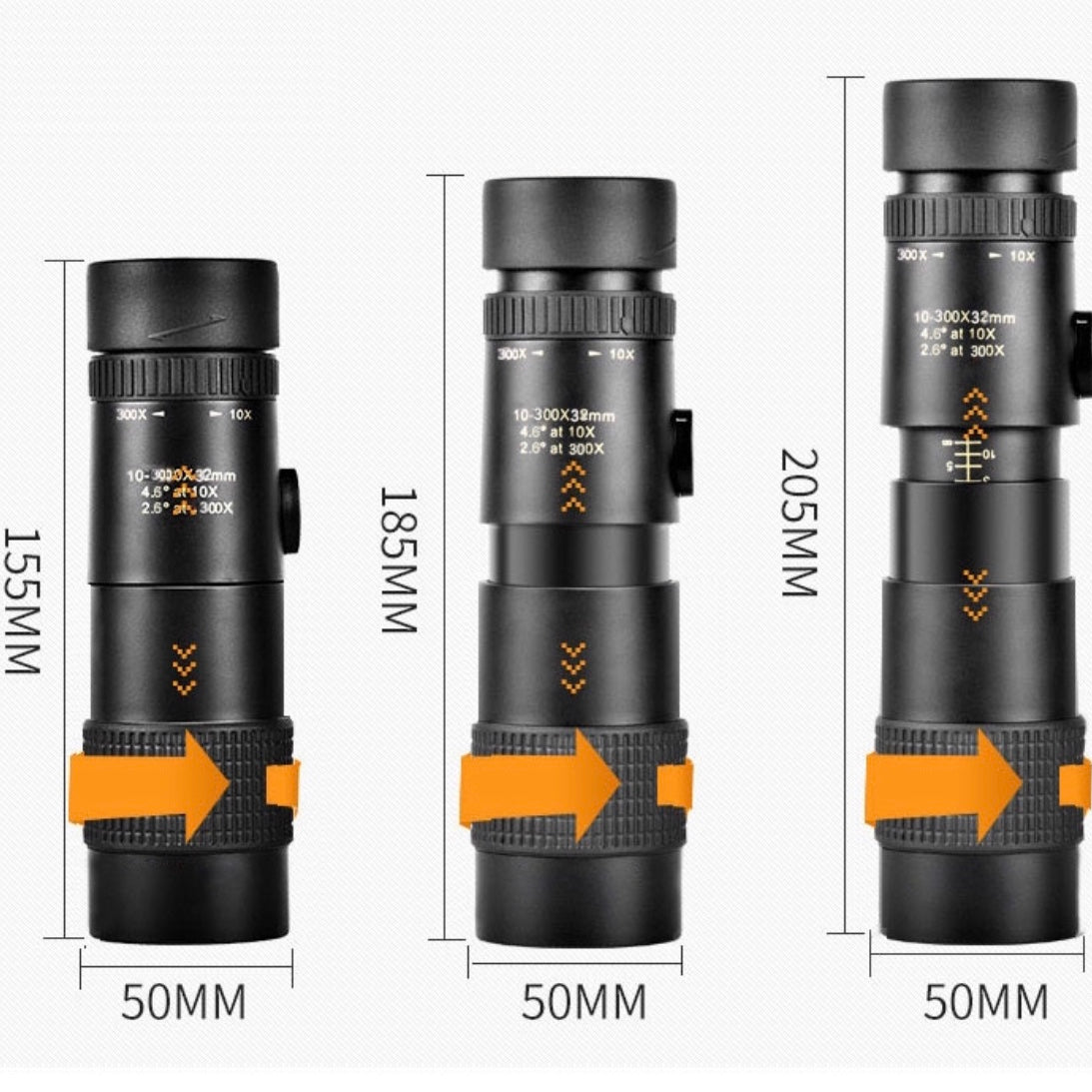Compact Monocular with Tripod and Phone attachment